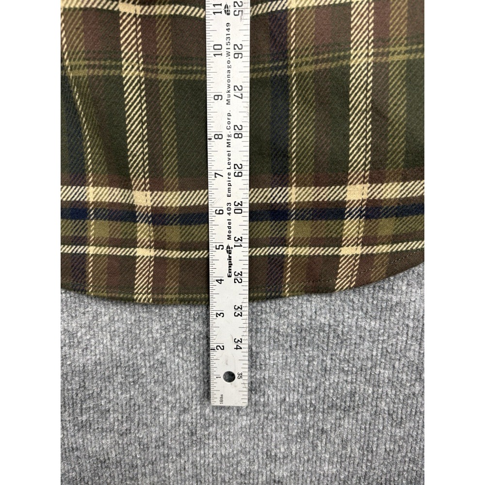 Orvis Big Bear Heavyweight Flannel Shirt Men XL Tall Pine Plaid NWT 1312517 - Picture 11 of 12